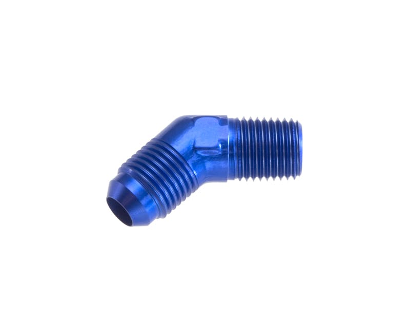 Redhorse Performance 823-06-06-1 -06 45 degree Male adapter to -06 (3/8in) NPT Male  - blue