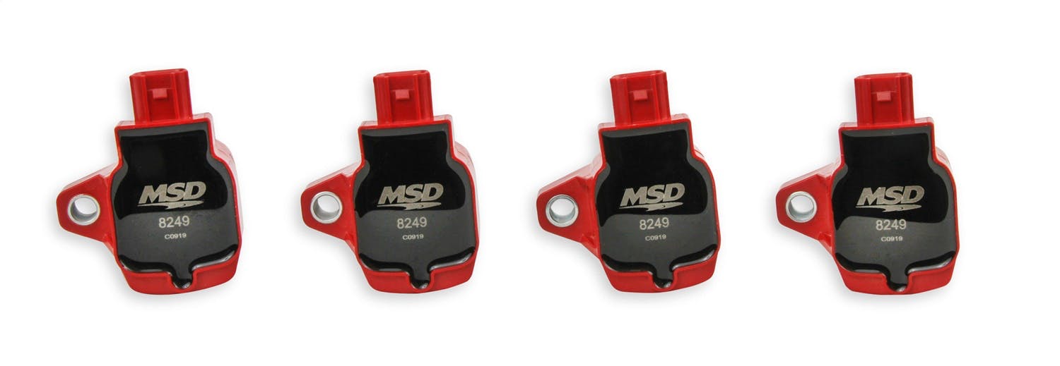 MSD Performance 82494 Coil,15-18HondaCivic/2.0T,Fit/1.5 4PKRed