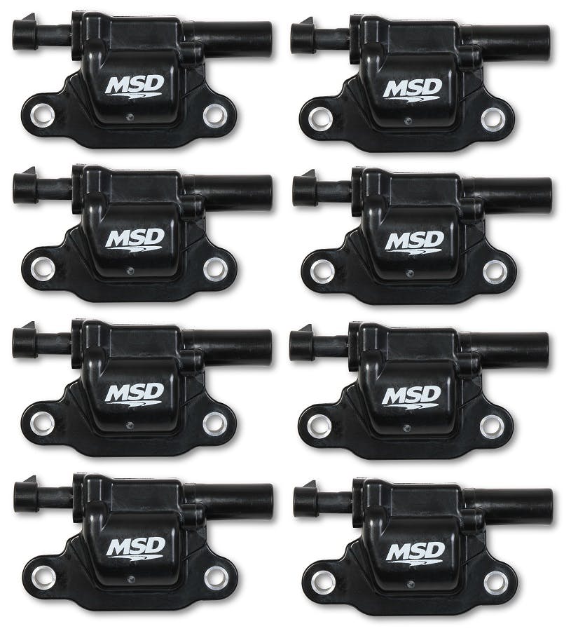 MSD Performance 826683 Coils, Blk, Square, 14 and up GM V8, 8-pk