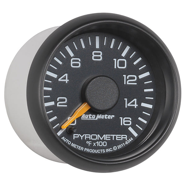 AutoMeter Products 8344 GAUGE; PYROMETER (EGT); 2 1/16in.; 1600° F; STEPPER MOTOR; GM FACTORY MATCH