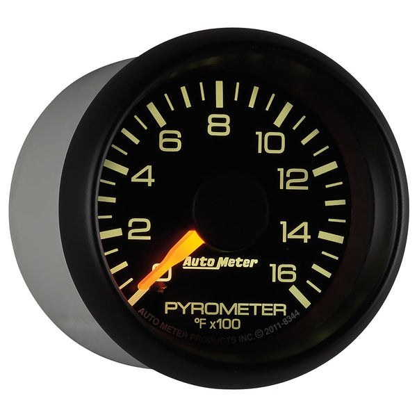 AutoMeter Products 8344 GAUGE; PYROMETER (EGT); 2 1/16in.; 1600° F; STEPPER MOTOR; GM FACTORY MATCH