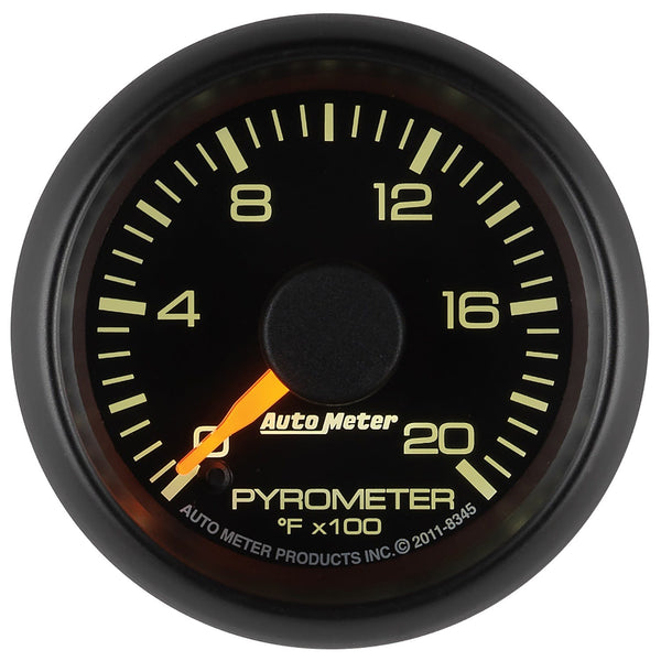 AutoMeter Products 8345 Gauge; Pyrometer (EGT); 2 1/16in.; 2000° F; Stepper Motor; GM Factory Match