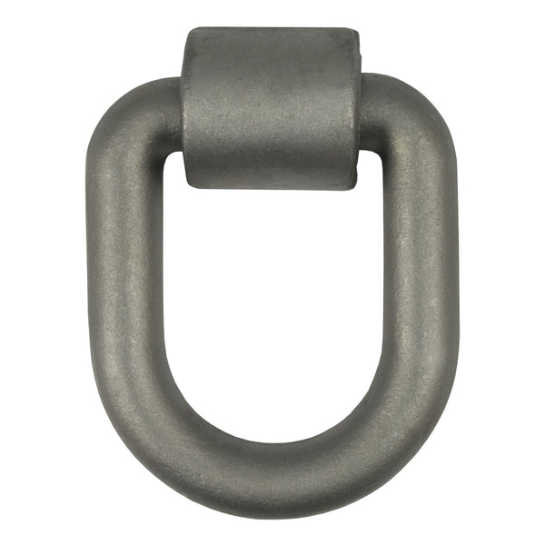 CURT 83780 3x 4 Weld-On Tie-Down D-Ring (15,587 lbs, Raw Steel)