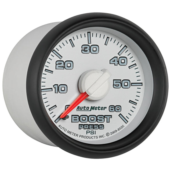 AutoMeter Products 8505 Mechanical Boost Gauge 2 1/16 in. 0 - 60 psi Incl. 10 ft. Nylon Tubing Universal