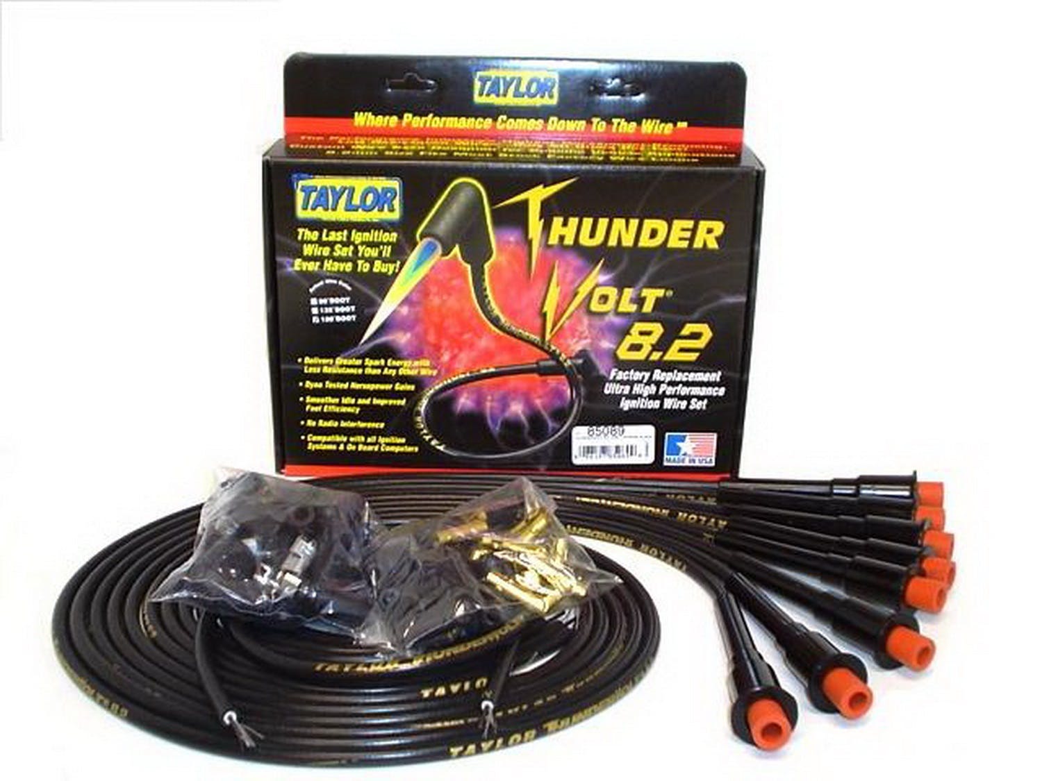 Taylor Cable Products 85089 Thundervolt 8.2 univ Hemi 8 cyl black
