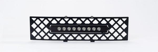 Putco 85182L EcoBoost Grille Black Stainless Steel Diamond and 10 inch Luminix Light Bar