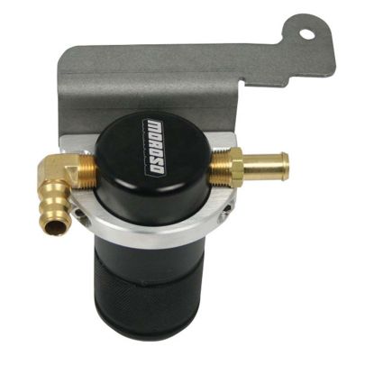 Moroso 85617 Black Small Body Air-Oil Separator (07-14 Ford Mustang Shelby GT 500)