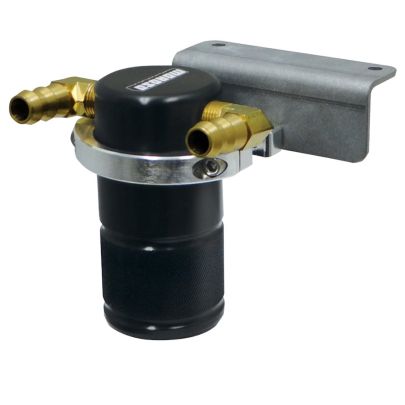 Moroso 85703 Black Small Body Air-Oil Separator (15+ Dodge Challenger/Charger Hellcat)