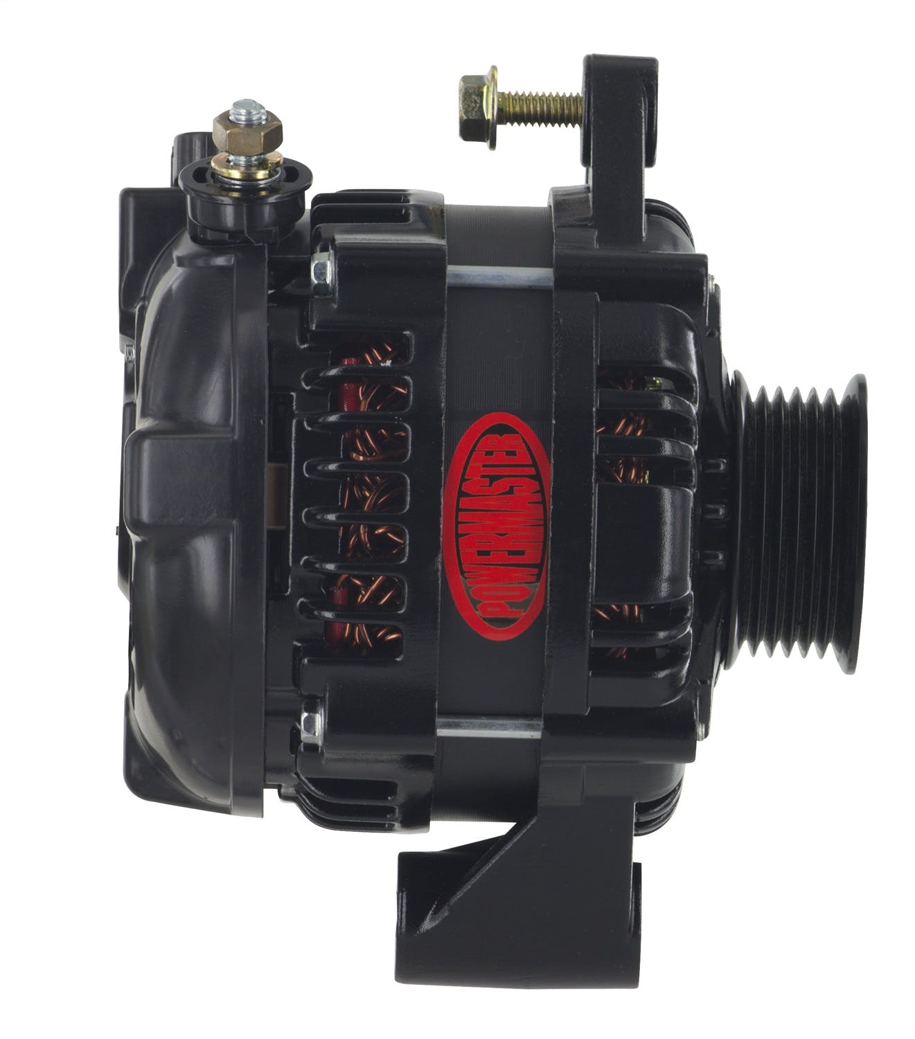 Powermaster 857296 3-Wire Alternator GM Black 175A 6 grv HPR