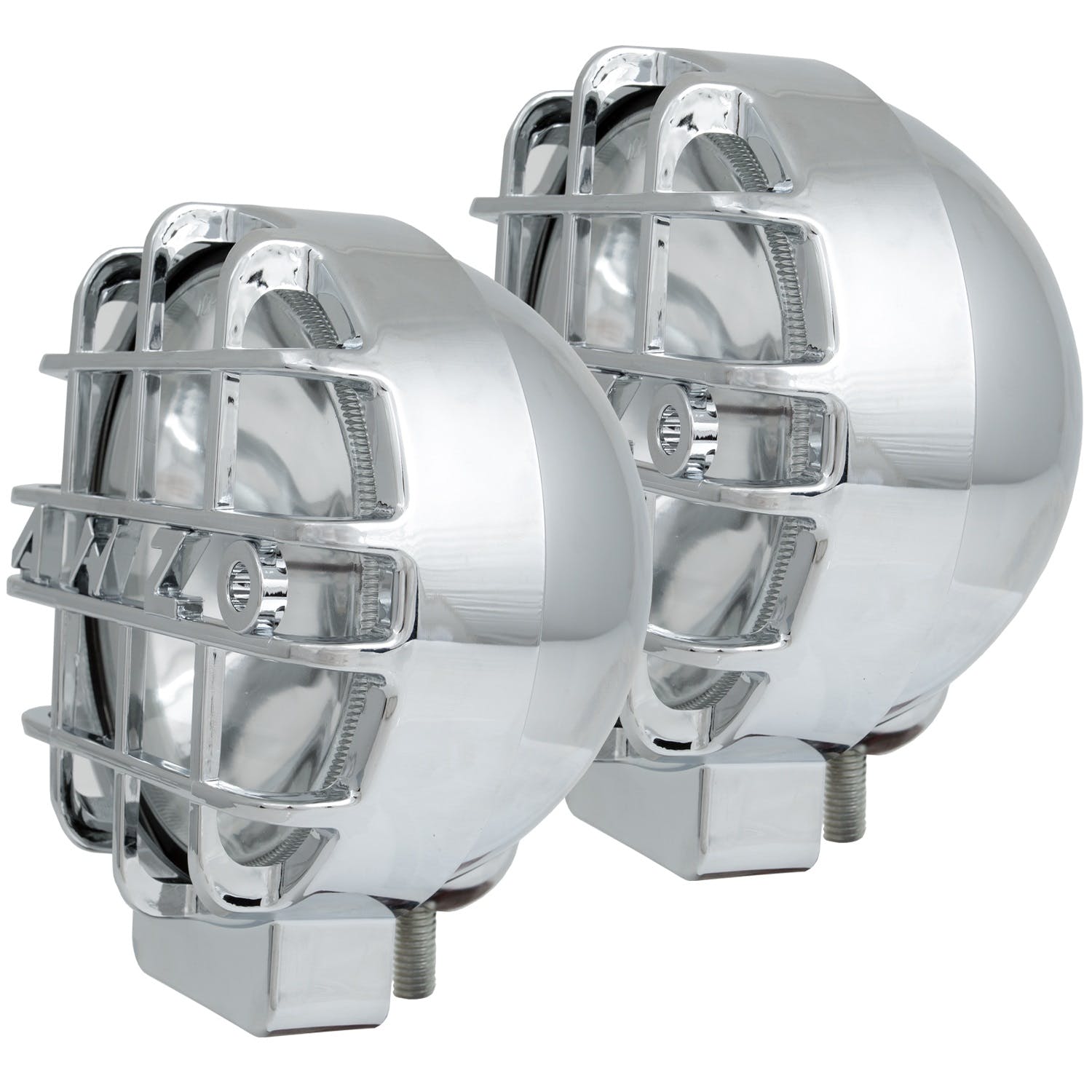 AnzoUSA 861095 6" HID BULLET Style Off Road Lights Chrome Pair