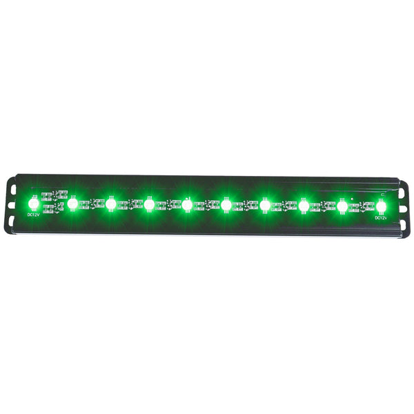 AnzoUSA 861151 12" Slimline LED Light Bar (Green)