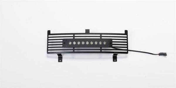 Putco 87195L Stainless Black Bar Design Bumper Grille with curved flush 10 inch Light Bar
