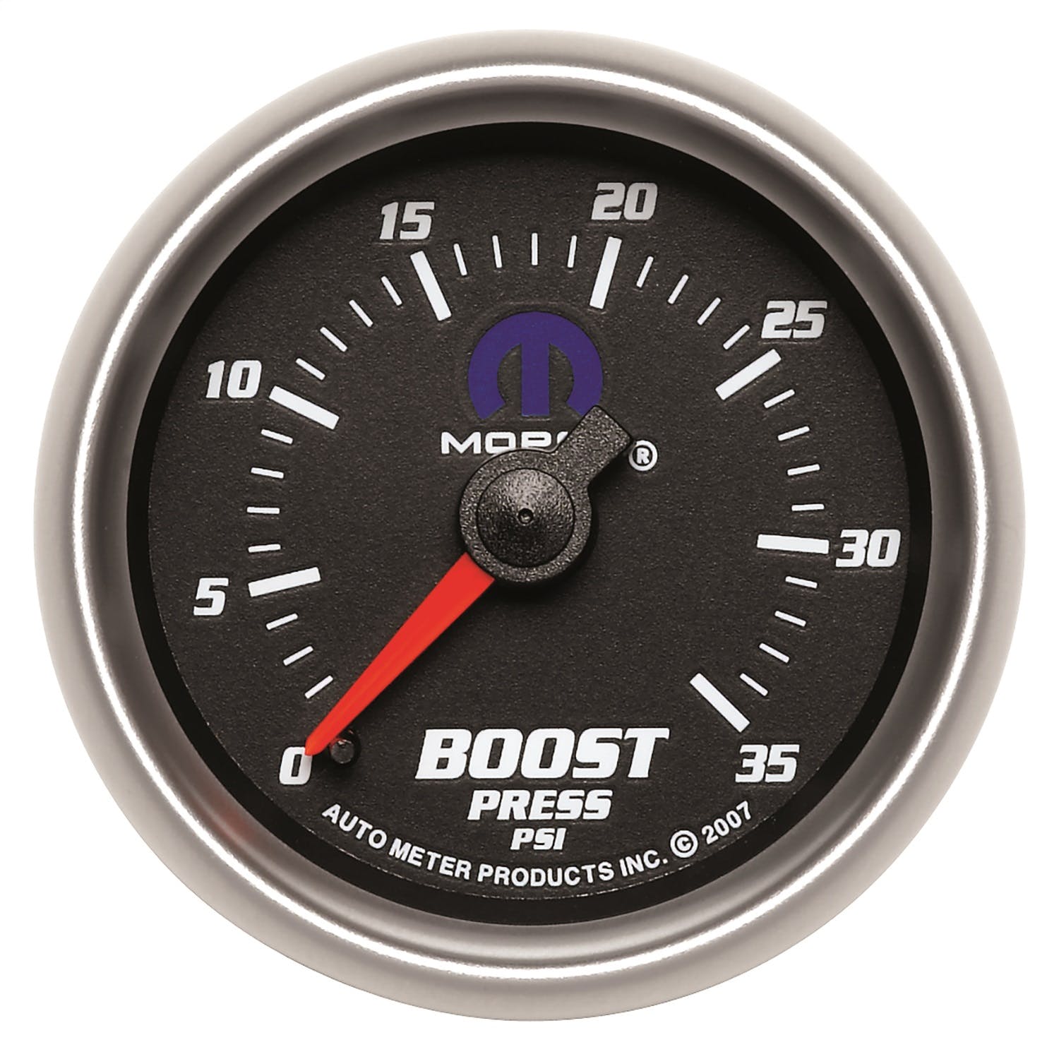 AutoMeter Products 880011 Mopar Mechanical Boost Gauge 2 1/16in. 0-35 psi Incl. 10ft. Nylon Tubing