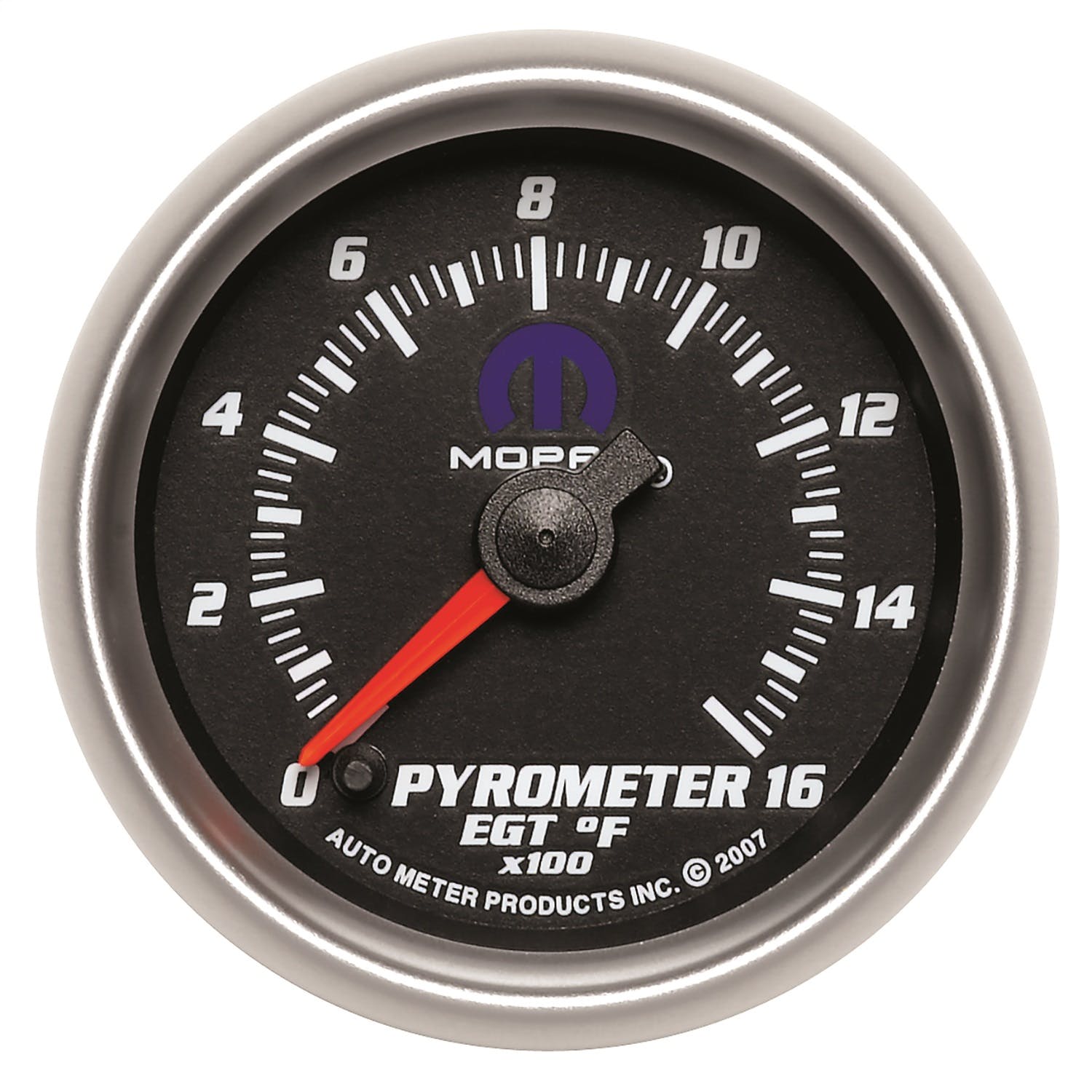 AutoMeter Products 880017 GAUGE; PYROMETER (EGT); 2 1/16in.; 1600° F; DIGITAL STEPPER MOTOR; BLACK; MOPA