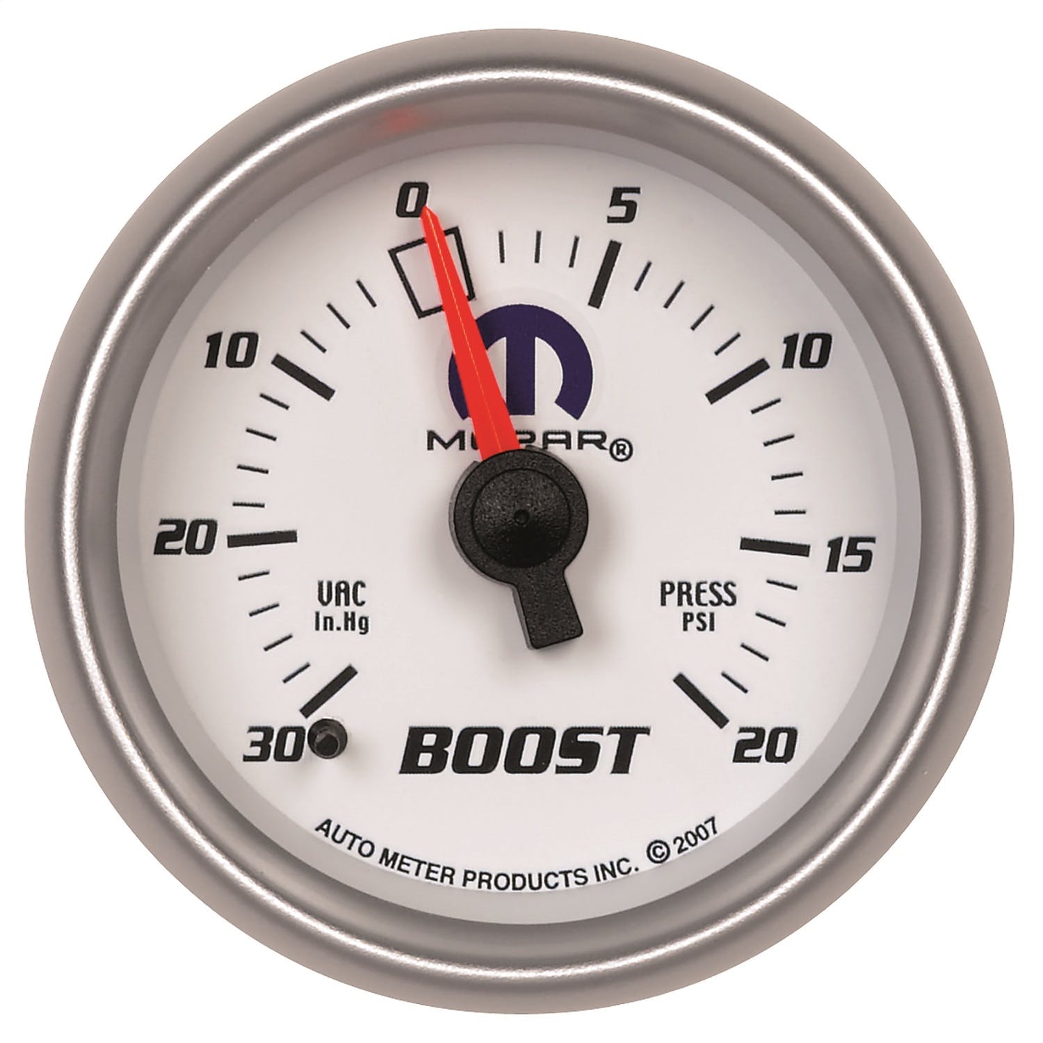 AutoMeter Products 880026 Mopar Mechanical Boost/Vacuum Gauge 2 1/16in. 30in. Hg./20 psi Includes 6ft.