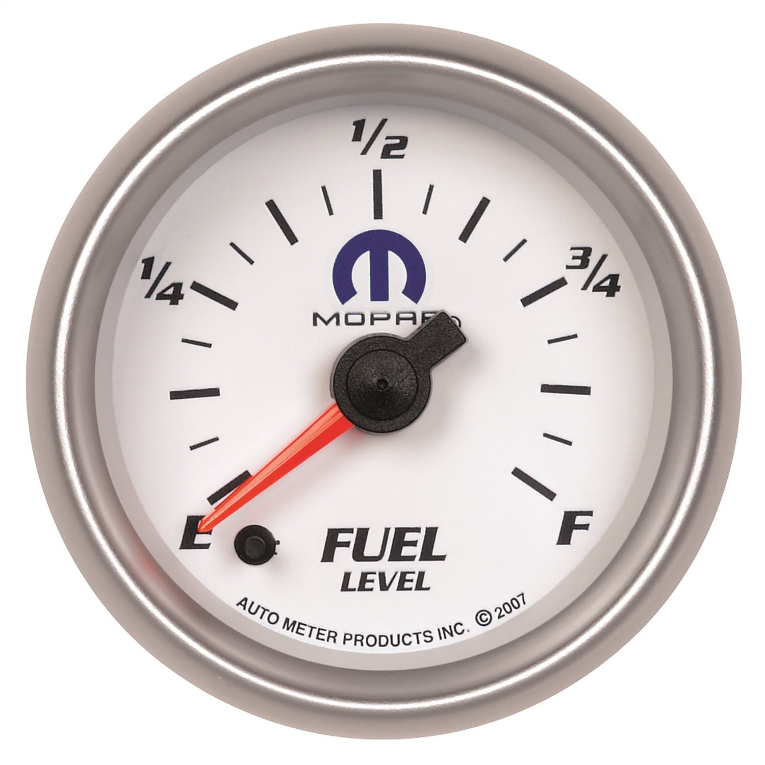 AutoMeter Products 880027 Gauge; Fuel Level; 2 1/16in.; 0-280O Programmable; White; Mopar