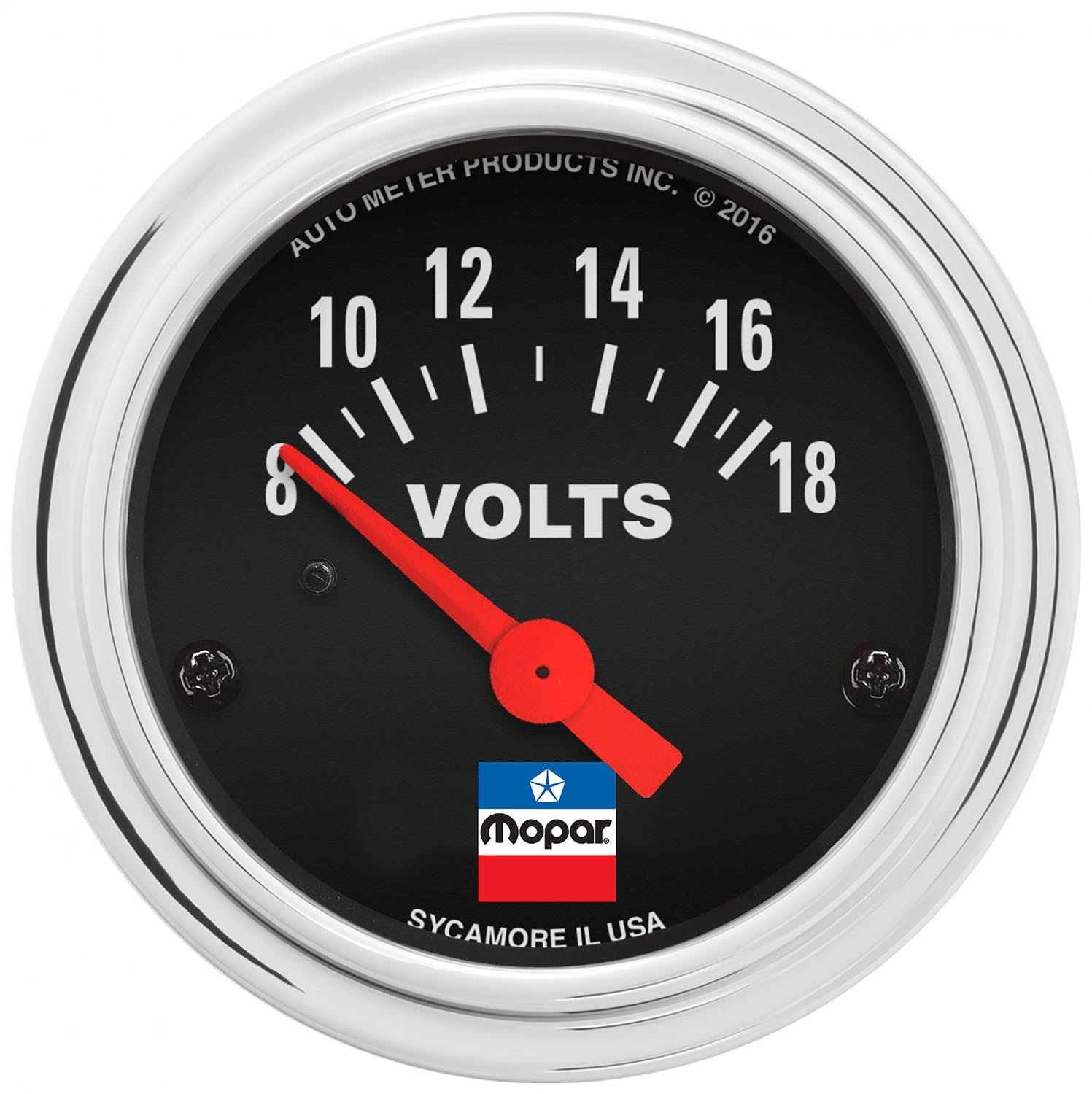 AutoMeter Products 880788 Voltmeter Gauge 2-1/16, 8-18 Volts, Electric
