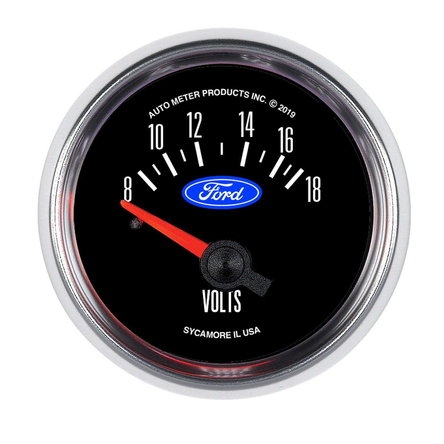 AutoMeter Products 880823 Voltmeter Gauge, 2 1/16, 18V, Electric, Ford Racing