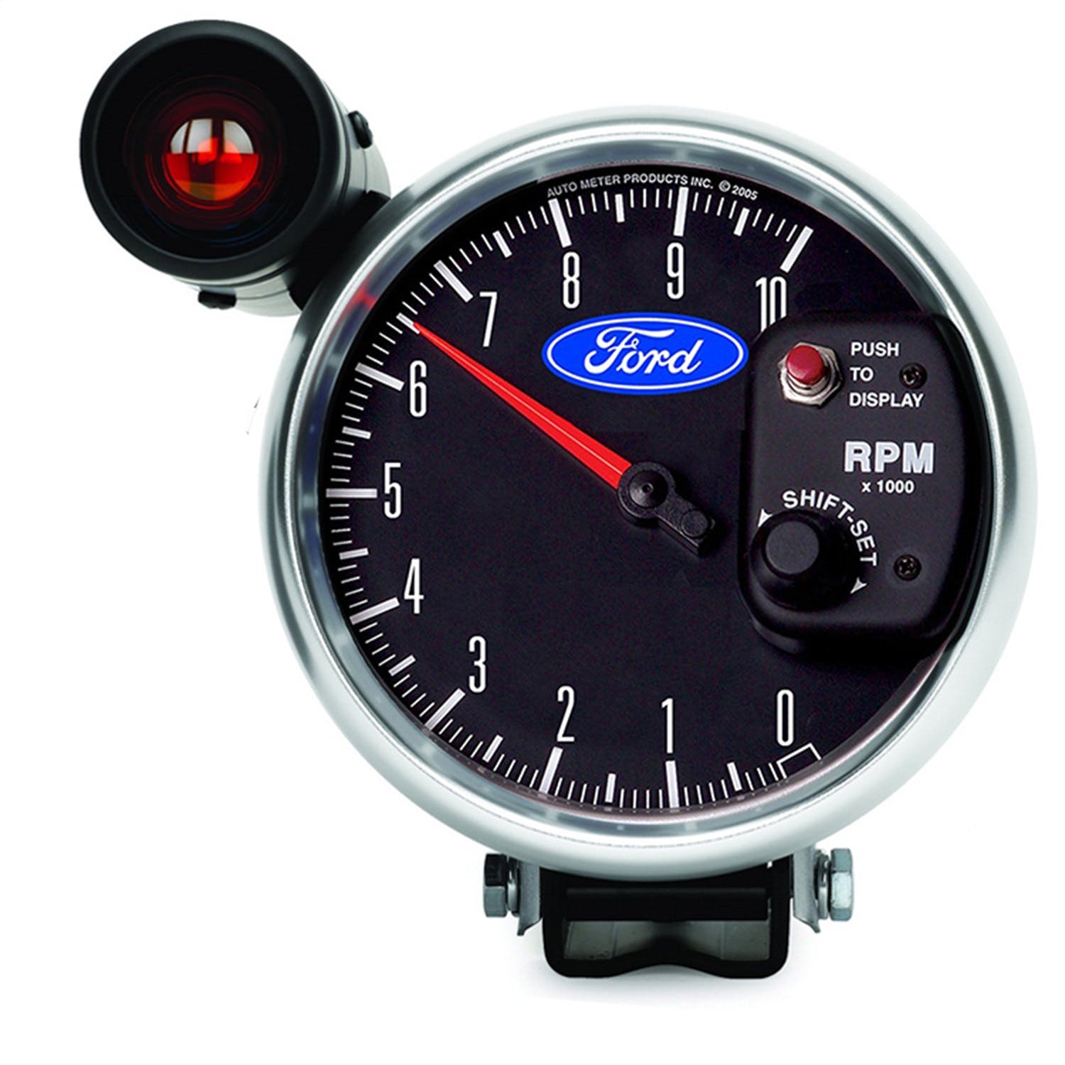 AutoMeter Products 880827 Tachometer Gauge, 5, 10K RPM, Pedestal, with Ext. Shift-Lite, Ford
