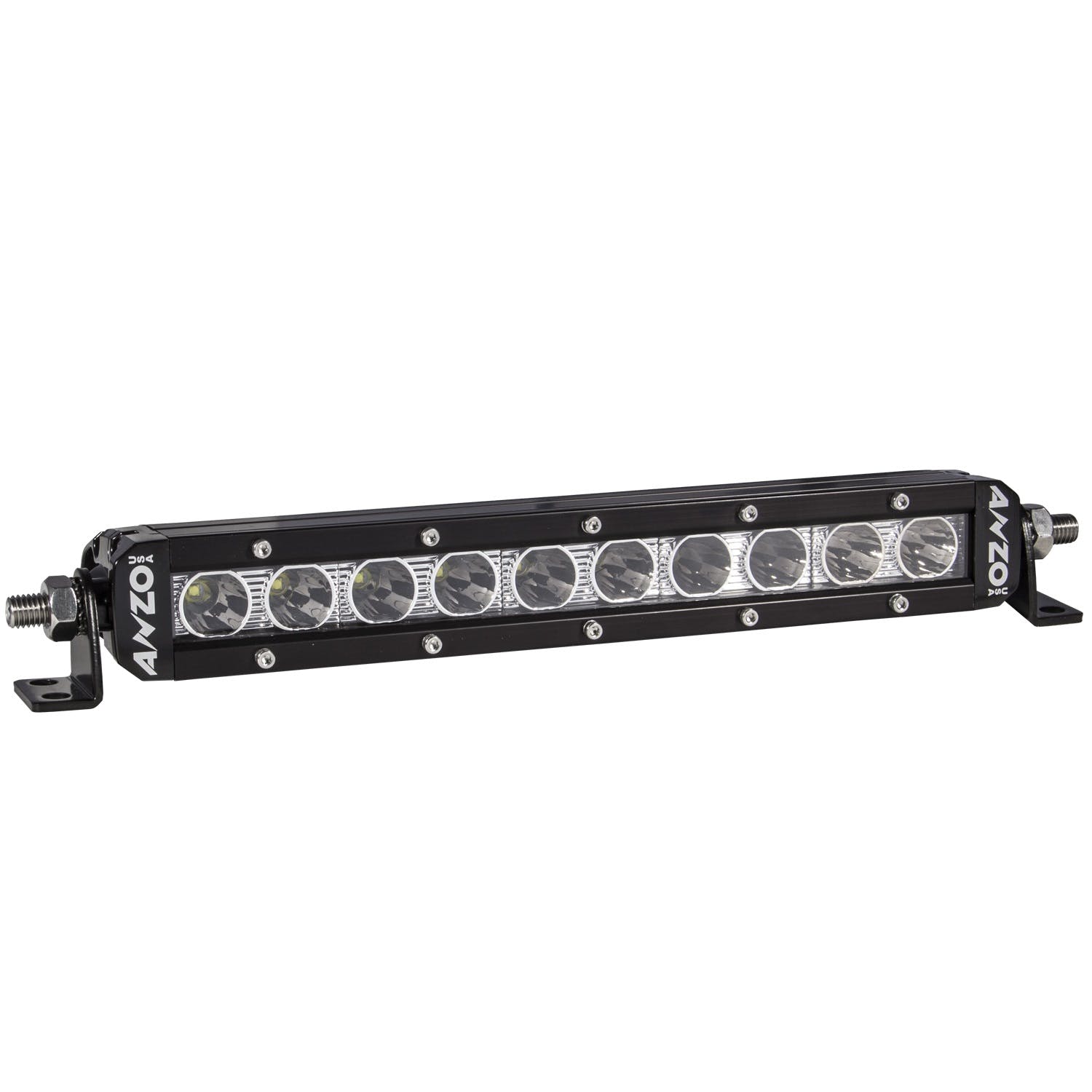 AnzoUSA 881047 Rugged Off Road Light 10" 5W High Intensity LED Single Row (Spot)