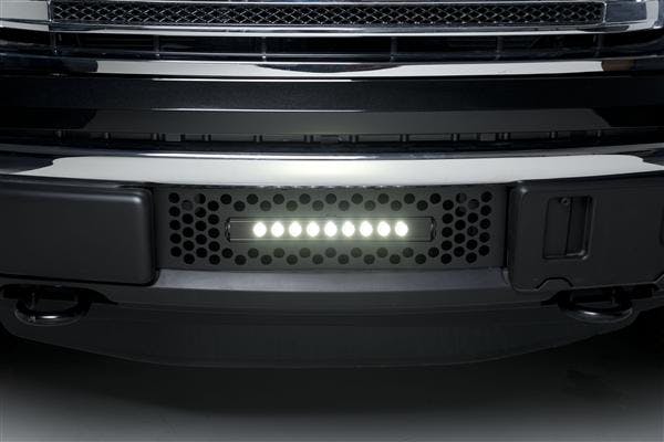 Putco 88182L EcoBoost Grille Black Stainless Steel Punch and 10 inch Luminix Light Bar
