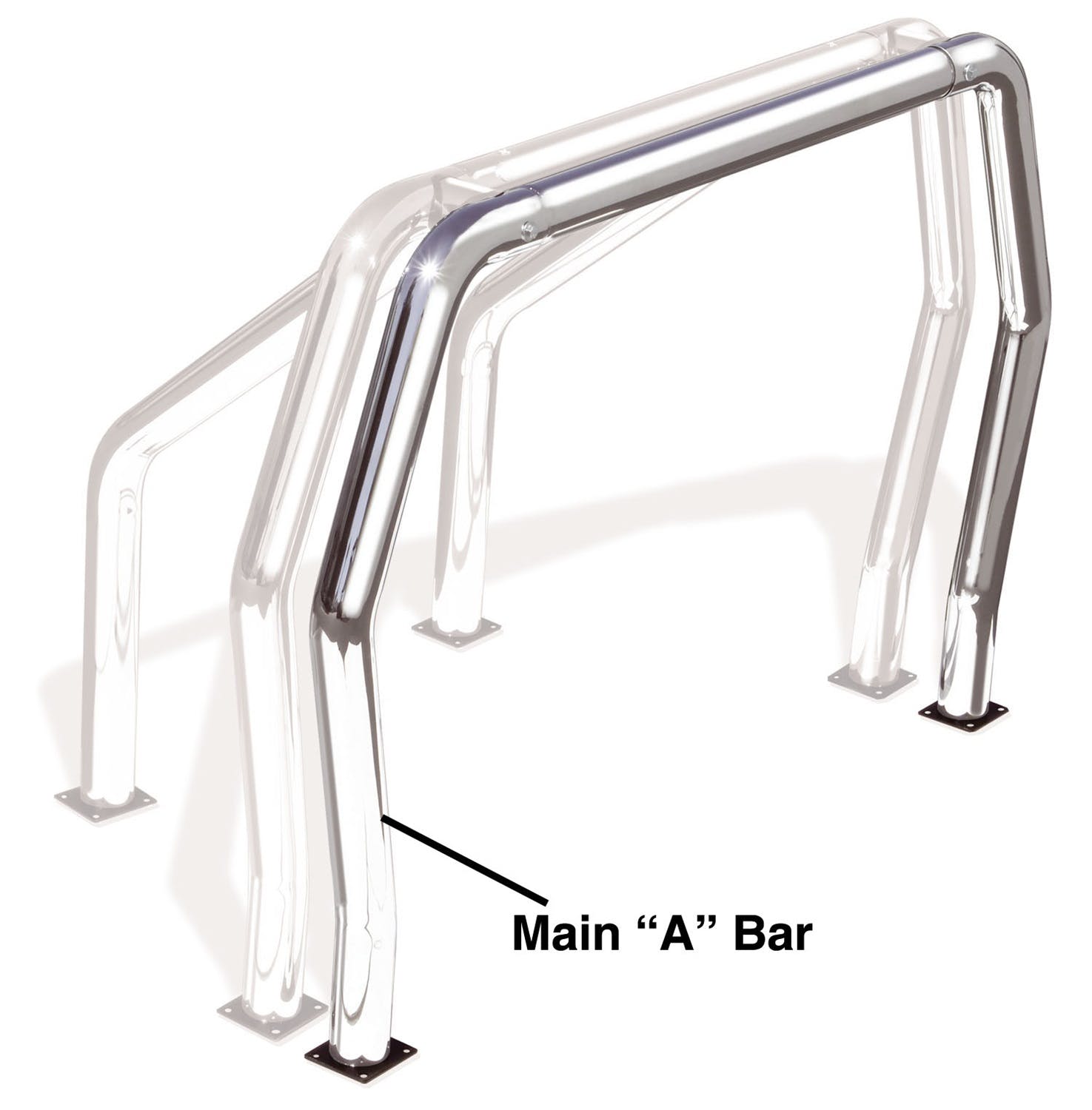 Go Rhino 90001PS Front main "A" bar - Stainless