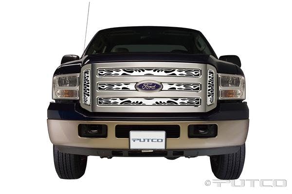 Putco 89155 Flaming Inferno Stainless Steel Grilles