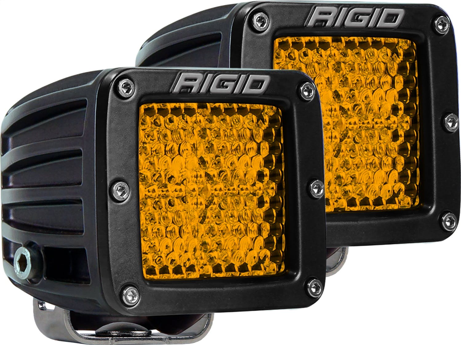 RIGID Industries 90151 D-Series Diffused Rear Facing High/Low SM Amber Set Of 2