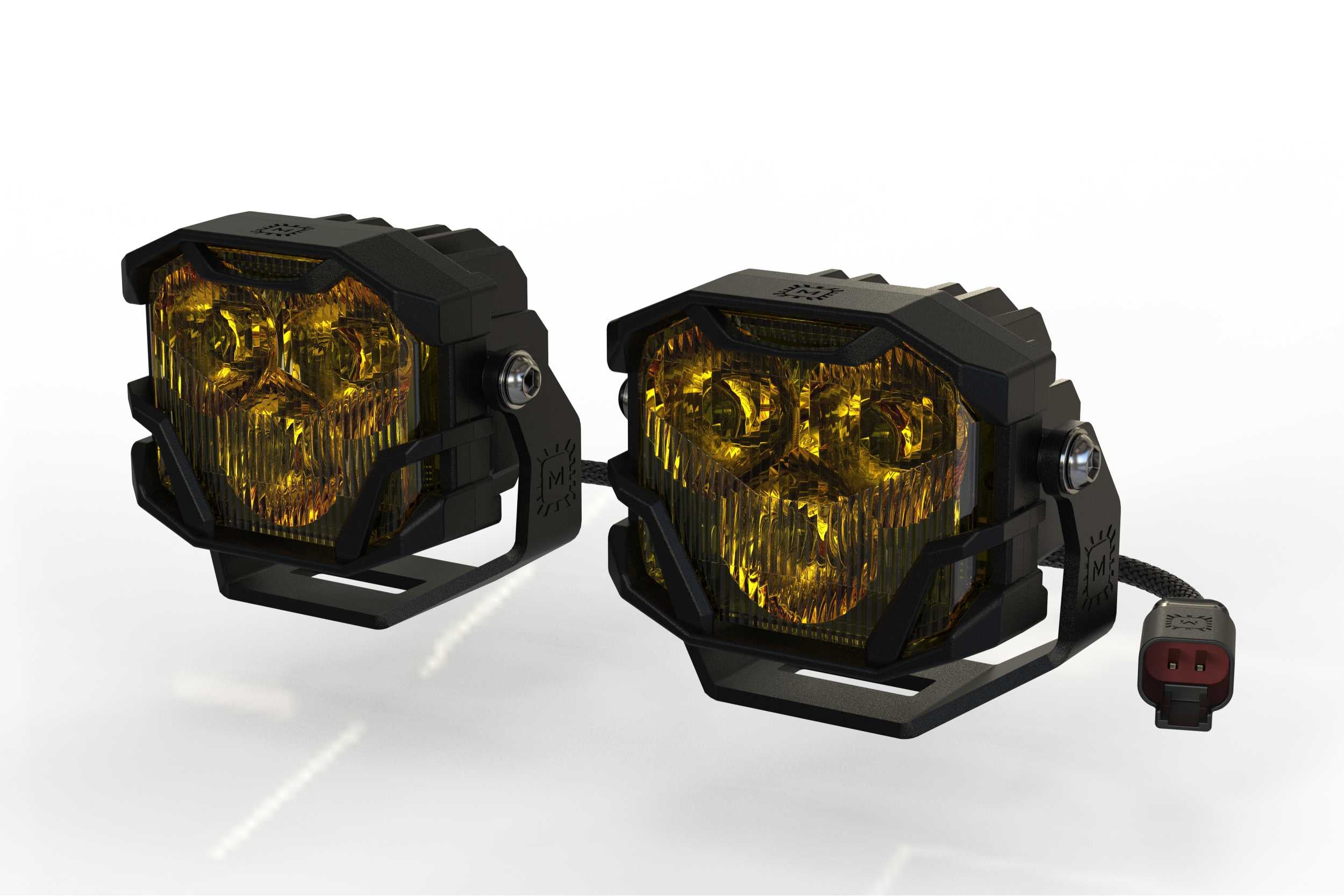 Morimoto 4Banger HXB LED Pods (Combo / Yellow)(Set) BAF010