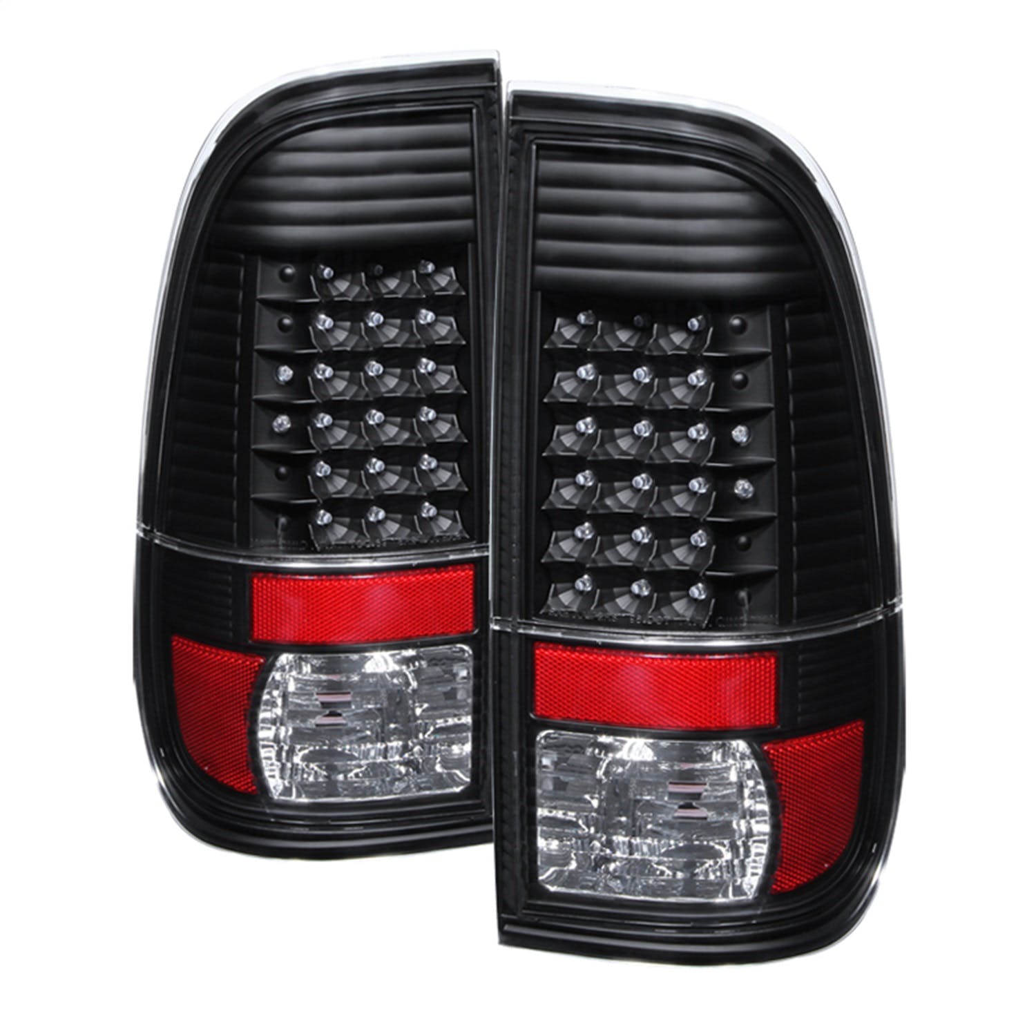 XTUNE POWER 9027680 Ford Super Duty F 250 F 350 F 450 08 16 LED Tail Lights Black