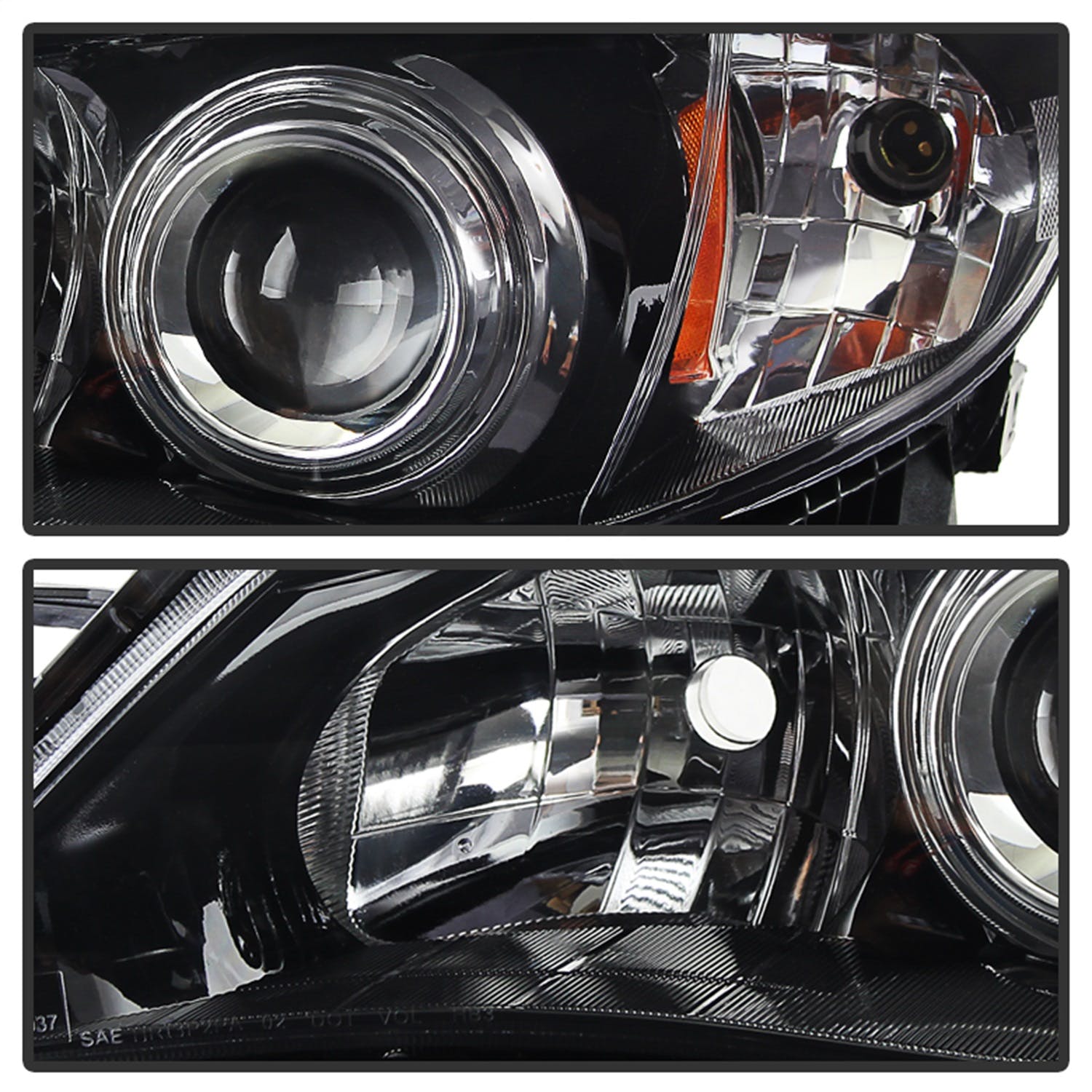 XTUNE POWER 9028281 Subaru Impreza WRX 08 14 Outback Sport 08 11 Halogen Models Only (Bulbs Not Included) Headlights Black