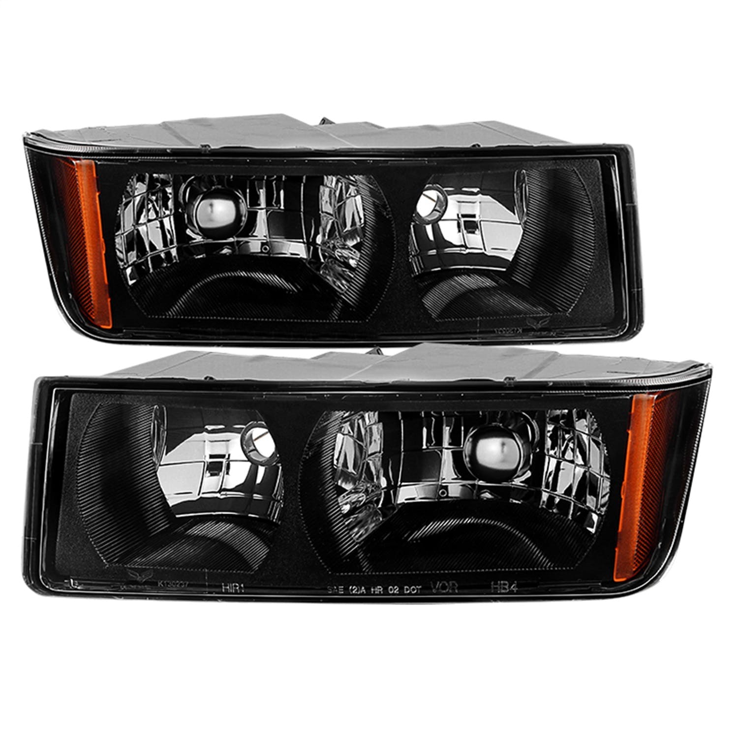 XTUNE POWER 9029561 Chevy Avalanche with Body Cladding only 2002 2006 OEM headlights OEM (BLACK)