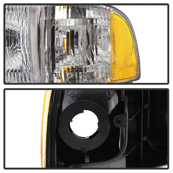XTUNE POWER 9038174 Dodge Ram 1500 94 01 (Does Not fit Sport Package ) Ram 2500 3500 94 02 OEM Style headlights With Corner Driver Side Left