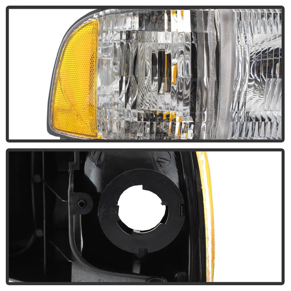 XTUNE POWER 9038181 Dodge Ram 1500 94 01 (Does Not fit Sport Package ) Ram 2500 3500 94 02 OEM Style headlights With Corner Passenger Side Right
