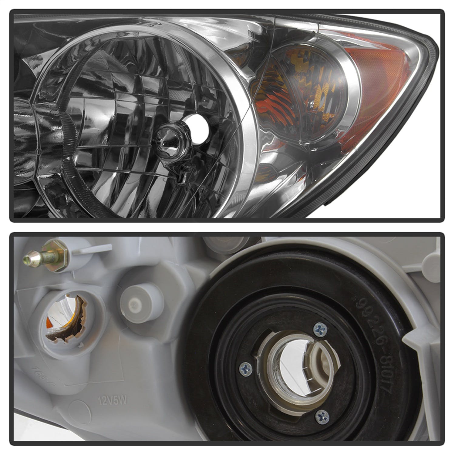 XTUNE POWER 9042430 Toyota Camry 05 06 (US Built Models Only ) OEM Style Headlights Chrome