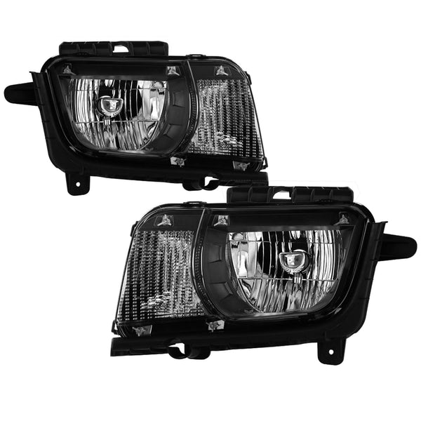 XTUNE POWER 9042461 Chevy Camaro 10 13 Halogen Models Only ( Does Not Fit Xenon HID Models ) OEM Style Headlights Black