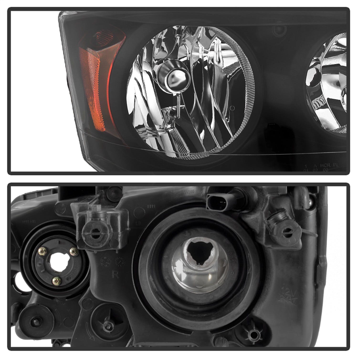 XTUNE POWER 9042492 Dodge Grand Caravan 11 17 Chrysler Town and Country 08 16 ( Does Not fit 09 10 Models with Automatic Dimming Headlights ) OEM Style Headlights Black