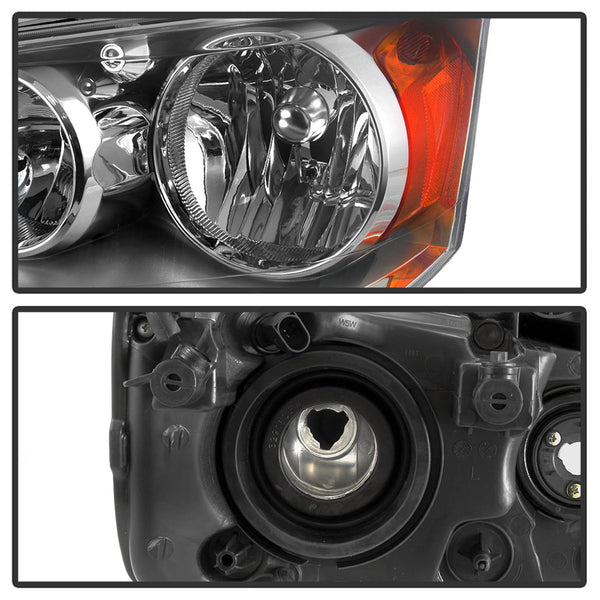 XTUNE POWER 9042508 Dodge Grand Caravan 11 17 Chrysler Town and Country 08 16 ( Does Not fit 09 10 Models with Automatic Dimming Headlights ) OEM Style Headlights Chrome