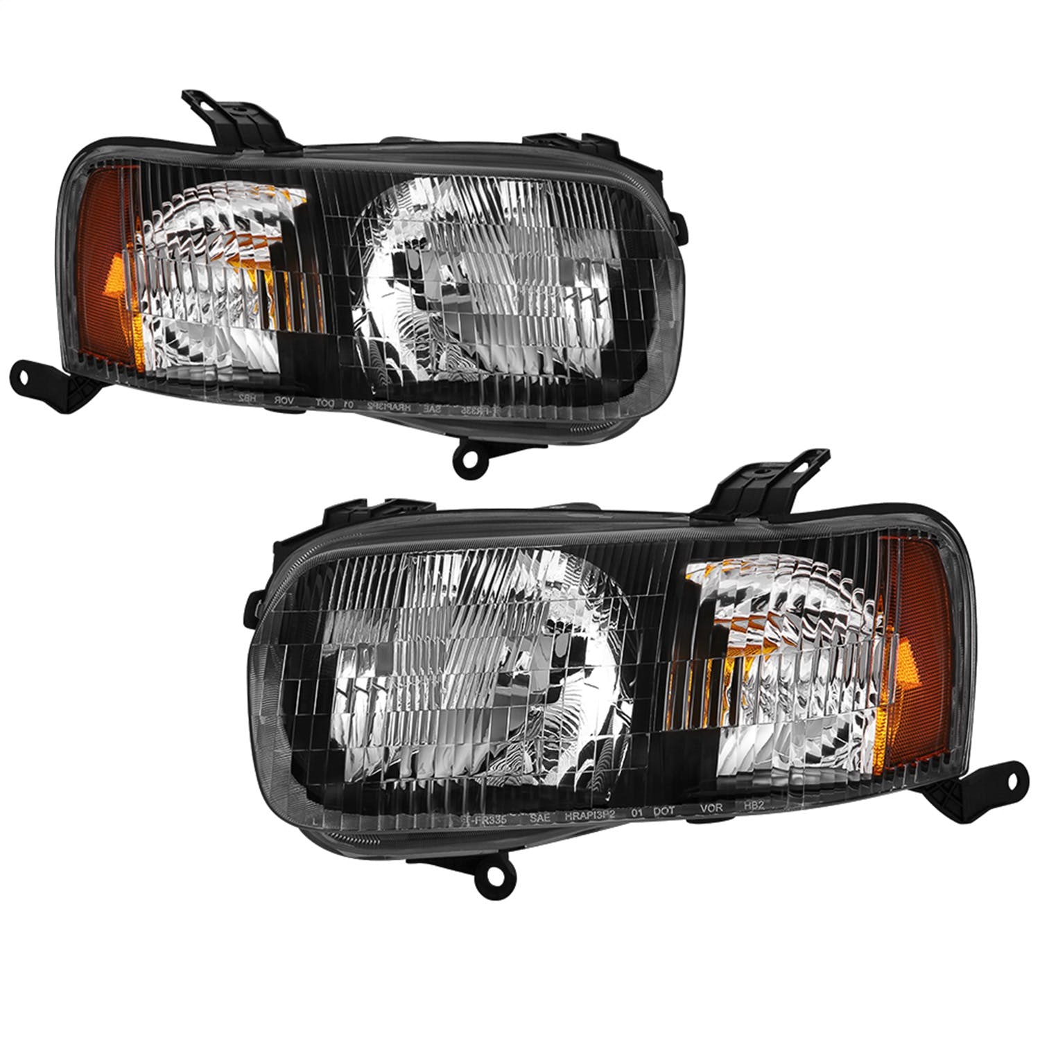 XTUNE POWER 9042591 Ford Escape 01 04 OEM Style Headlights Low Beam 9003(Not Included) ; High Beam 9003(Not Included) ; Signal 3157NA(Not Included) Black