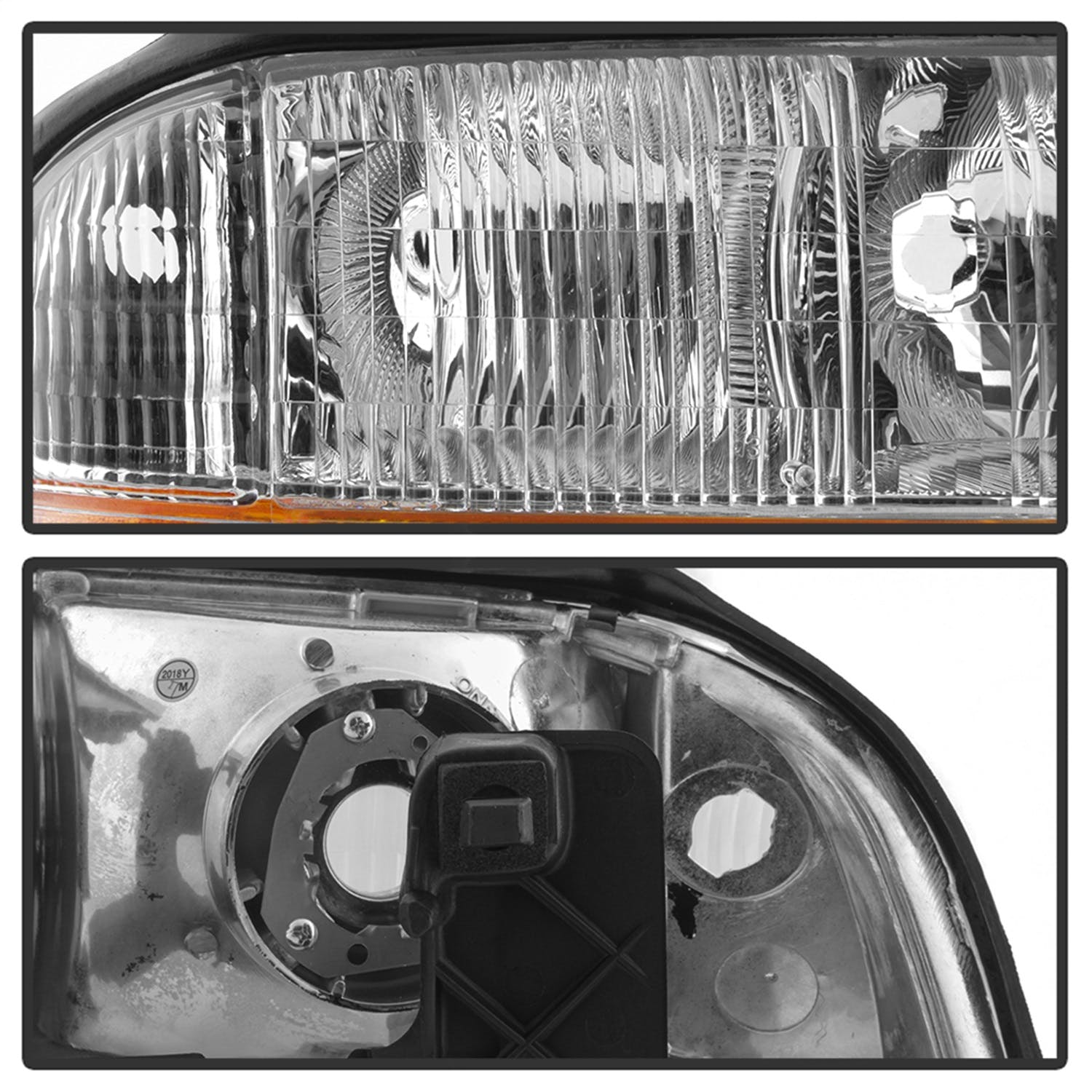 XTUNE POWER 9042690 GMC S 15 Sonoma 98 04 (with Fog Lights Models Only) GMC Jimmy S 15 98 01 (with Fog Lights Models Only) Oldsmobile Bravada 98 01 (with Fog Lights Models Only) OEM Style Headlights With Amber Bumper Chrome