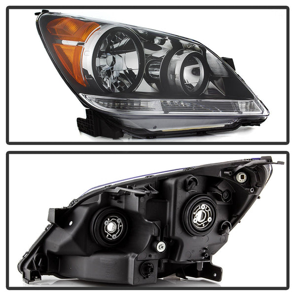 XTUNE POWER 9042737 Honda Odyssey 08 10 OEM Style Headlights Low Beam HB4(Not Included) ; High Beam HB3(Not Included) ; Signal W21W(Included) Black