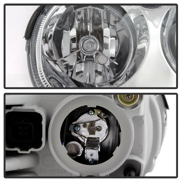 XTUNE POWER 9042744 Hyundai Sonata 02 05 OEM Style Headlights Low Beam H7(Not Included) ; High Beam H1(Not Included) ; Signal 2357A(Not Included) Chrome
