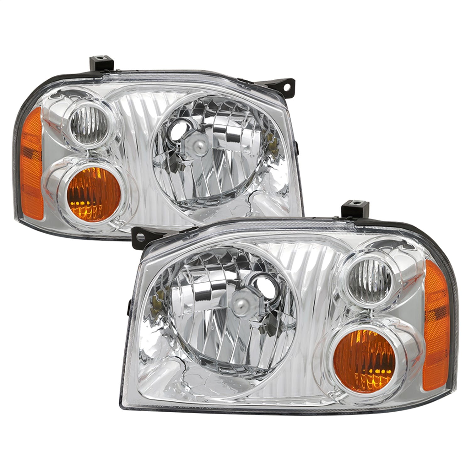 XTUNE POWER 9042775 Nissan Frontier 01 04 OEM Headlights Low Beam 9007(Not Included) ; High Beam 3456(Not Included) ; Signal 168(Not Included) Chrome