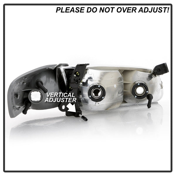 XTUNE POWER 9042812 Toyota Camry 00 01 OEM Style Headlights With Corner lights 4pcs sets Low Beam HB4(Not Included) ; High Beam HB3(Not Included) ; Signal 3157NA(Not Included) Chrome