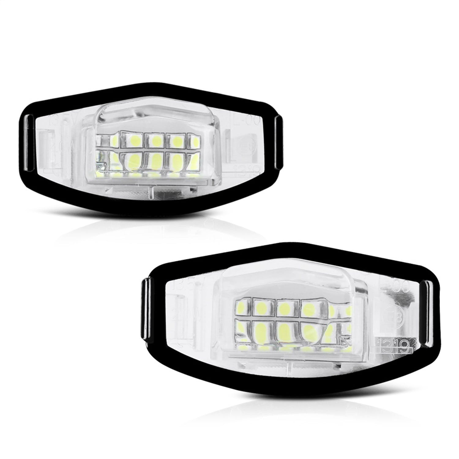 XTUNE POWER 9044991 Complete License Plate Bulb Assembly Replacement with Built In LED Chips