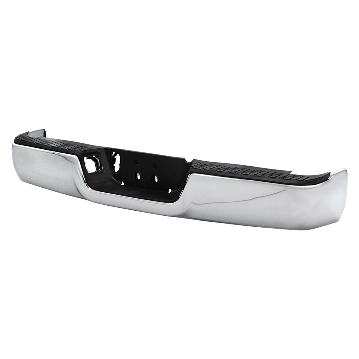 XTUNE POWER 9046964 OEM Style Steel Rear Bumper Chrome ( Brackets Hardware And Step Pads Included ) ( OEM Part # CH1103117 )