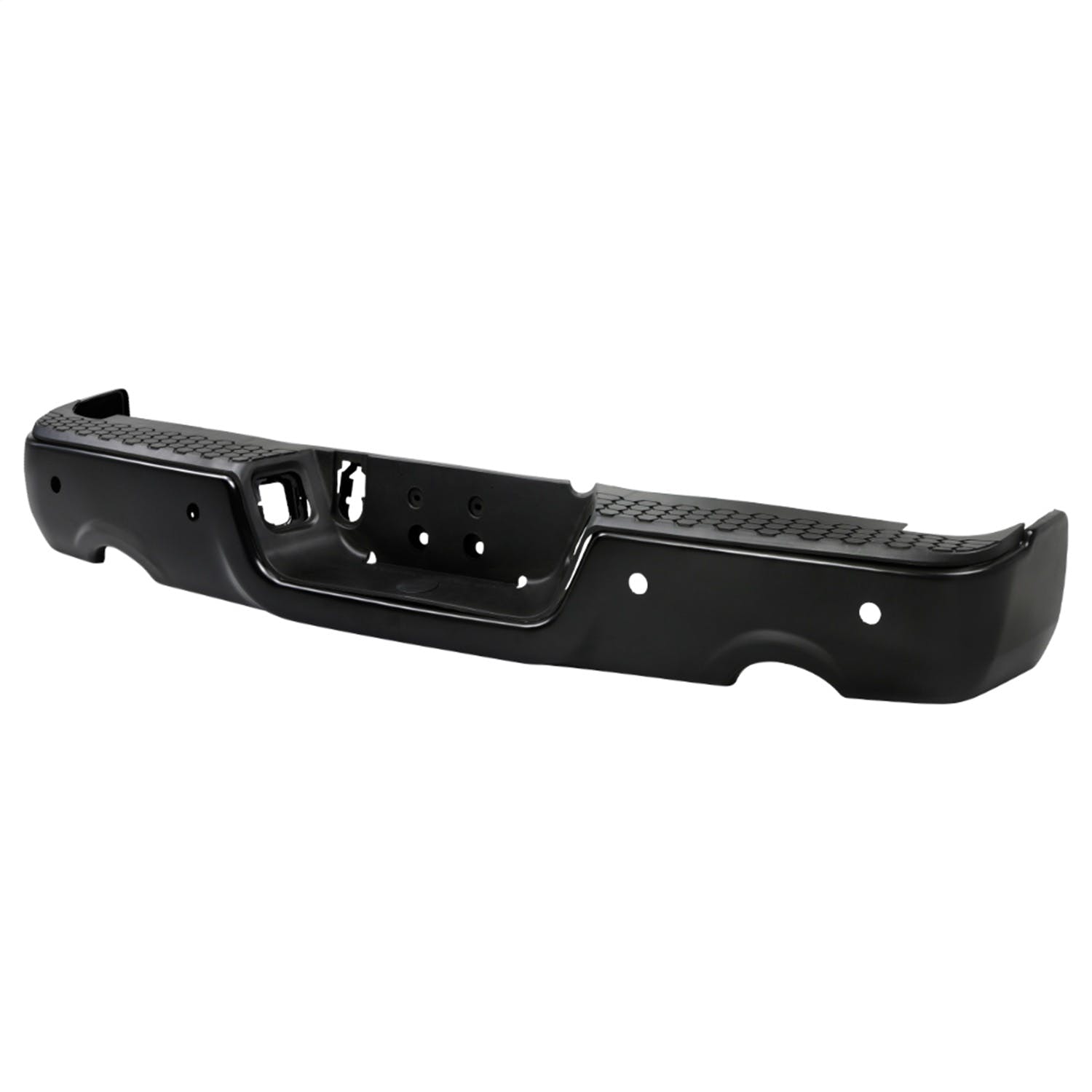 XTUNE POWER 9046995 OEM Style Steel Rear Bumper Black ( Brackets Hardware And Step Pads Included ) ( OEM Part # CH1103124 )