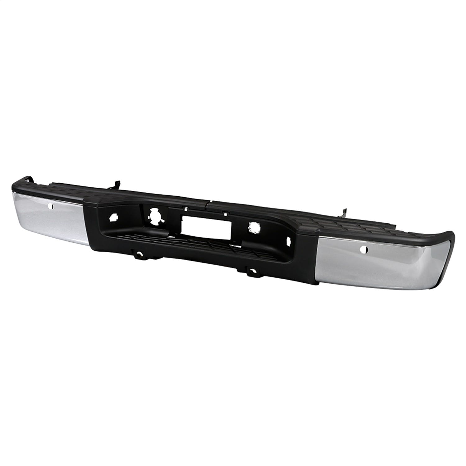 XTUNE POWER 9047107 OEM Style Steel Rear Bumper Chrome ( Brackets Hardware And Step Pads Included ) ( OEM Part # GM1103148 )