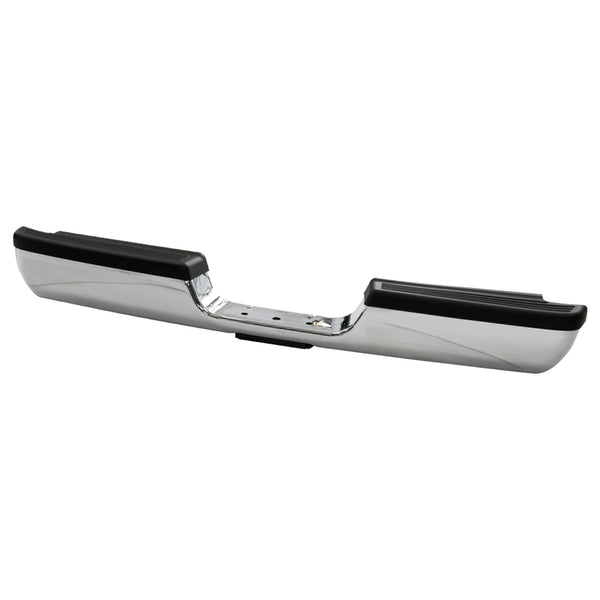 XTUNE POWER 9049019 OEM Style Steel Rear Bumper Chrome ( Brackets Hardware And Step Pads Included ) ( Partslink: CH1102328 Interchange Part # 82401316 )
