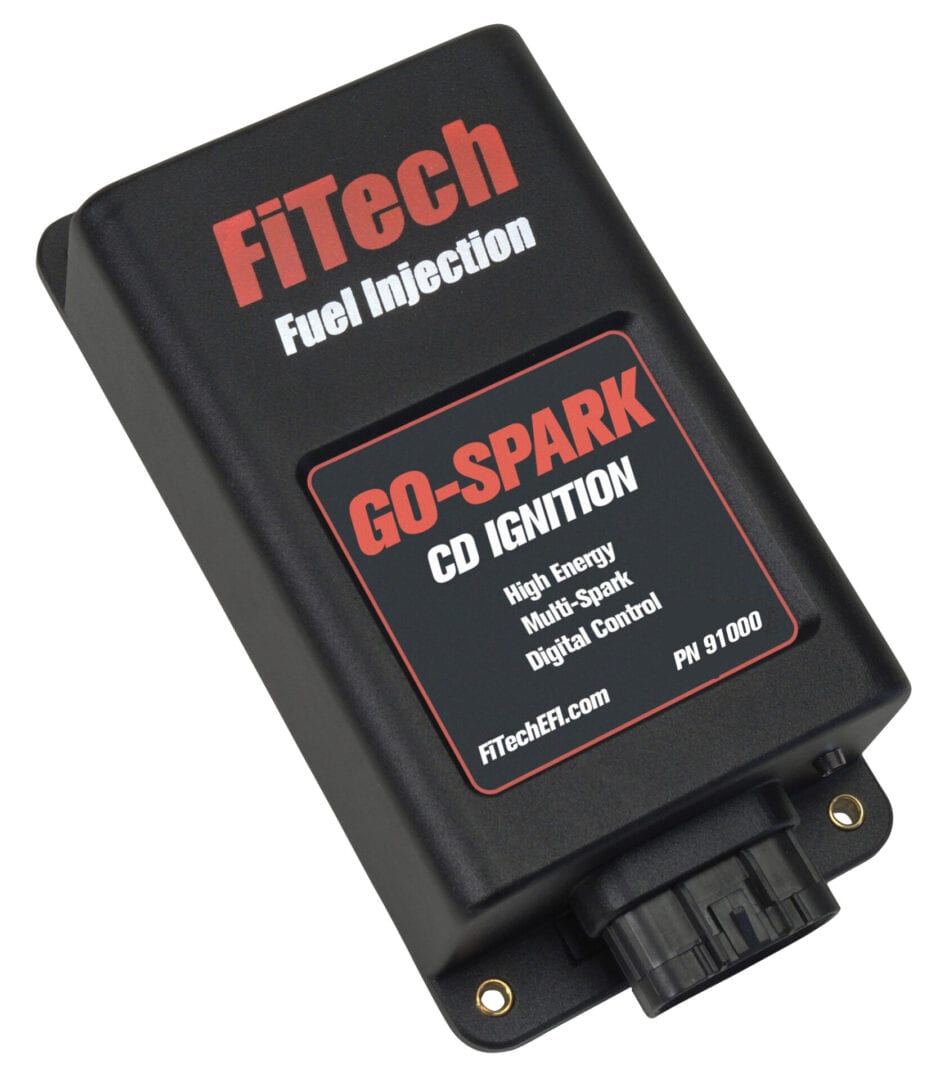FiTech 93065 Go EFI 2x4 1200 HP Bright Aluminum EFI System With Go Spark CDI Box